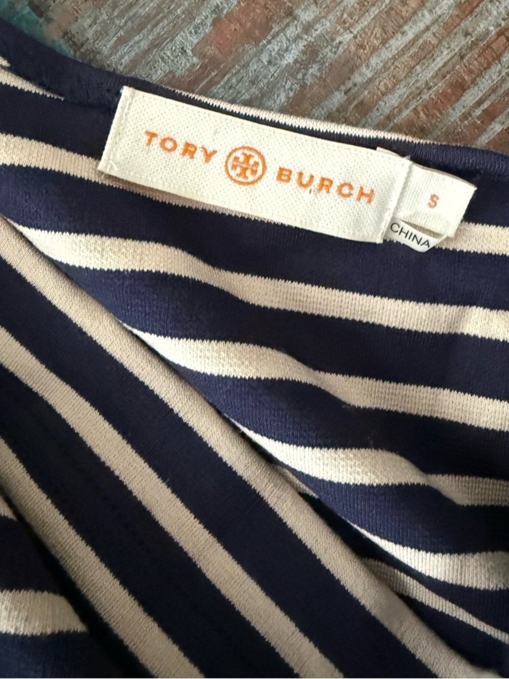 Tory Burch Callan Striped Long Sleeve Dress - Picture 5 of 6
